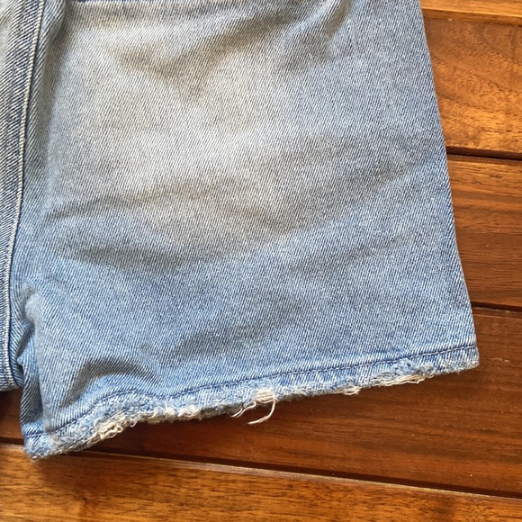 NWT SO High Rise Paperbag Waist Denim Mom Shorts 1 - Picture 9 of 13